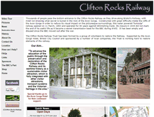 Tablet Screenshot of cliftonrocksrailway.org.uk